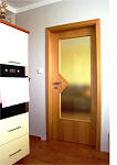 Interiérové dveře a obložková zárubeň, Dveře Styl S1, přírodní dýha Dub, sklo MasterCare, Klika RKL 1973
