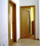 Interiérové dveře a obložková zárubeň, Dveře Inspira B21 přírodní dýha Dub, Klika Richter RKL 1977 nerez