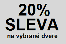 dveře a zárubně, akce - sleva